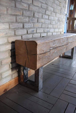 Charger l&#39;image dans la galerie, banc, banc artisanal, bois de grange, bois centenaire, artisanat, création, écologique, environnement, banc ancestrale, local
